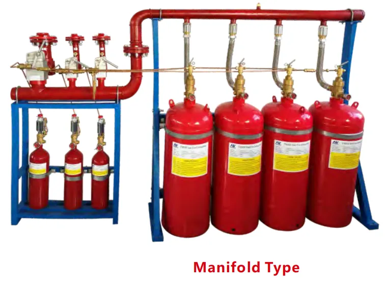 Manifold Type FM200 Gas Suppression System
